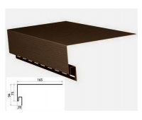 Приоконная планка (околооконный профиль) коричневый для сайдинга