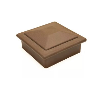 Крышка верхняя ПВХ для столба 100х100 Шоколад от производителя  Deckart (Россия) по цене 293 р