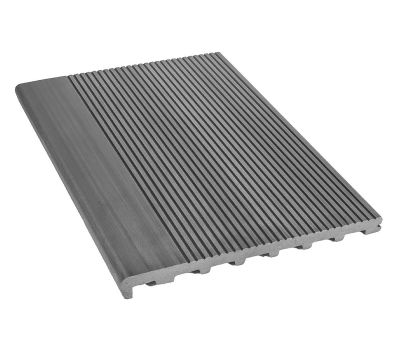 Ступень полнотелая из ДПК Optimum Серый от производителя Deckart (Россия) по цене 2 100 р Ступень полнотелая из ДПК Optimum Серый от производителя Deckart (Россия) по цене 2 100 р