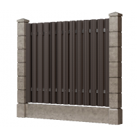 Доска заборная ДПК, шлифованная Асфальт Доска заборная ДПК, шлифованная Асфальт