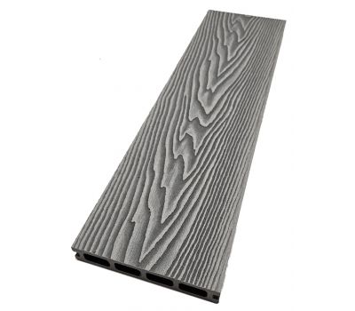 Террасная доска Double 3D Серый от производителя NanoWood по цене 485 р Террасная доска Double 3D Серый от производителя NanoWood по цене 485 р