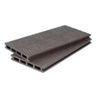 Террасная доска ДПК 3D+3D NEW пустотелая двухсторонняя Тёмно-коричневый Террасная доска ДПК 3D+3D NEW пустотелая двухсторонняя Тёмно-коричневый