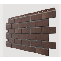 Фасадные панели (цокольный сайдинг) , Berg (кирпич), Braunberg Коричневый Фасадные панели (цокольный сайдинг) , Berg (кирпич), Braunberg Коричневый