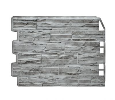 Фасадные панели Скол -  Светло- серый от производителя  Fineber по цене 495 р