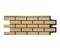 Фасадные панели Премиум клинкерный кирпич Песочный (шов RAL 9005)