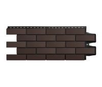 Фасадные панели Премиум клинкерный кирпич Шоколадный (шов RAL 9005)