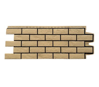 Фасадные панели Премиум состаренный кирпич Песочный (шов RAL 9005) от производителя  Grand Line по цене 600 р