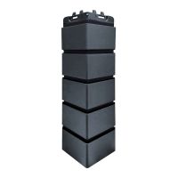 Угол Премиум состаренный кирпич Графит (шов RAL 9005) Угол Премиум состаренный кирпич Графит (шов RAL 9005)