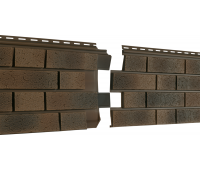 Фасадная панель Стоун Хаус S-Lock Ригельный кирпич - Лава