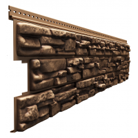 Фасадные панели - серия LUX ROCKY под камень Орех Фасадные панели - серия LUX ROCKY под камень Орех