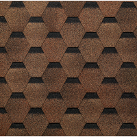 Гибкая черепица Шестигранник Светло-коричневый Гибкая черепица Шестигранник Светло-коричневый