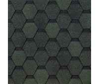 Гибкая черепица Шестигранник Зелёный Гибкая черепица Шестигранник Зелёный