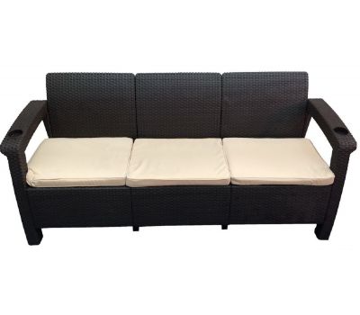 Трёхместный диван Sofa 3 Seat Венге от производителя  Мебель Yalta по цене 15 000 р