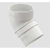 Колено трубы 45° Белое Колено трубы 45° Белое